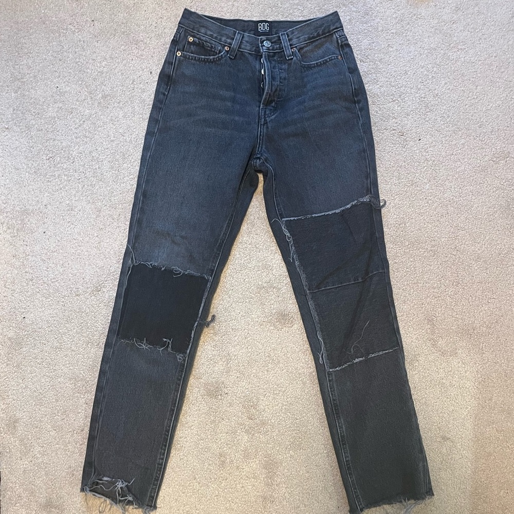 Bdg High Waisted Slim Straight Patchwork Denim Bl… - image 3